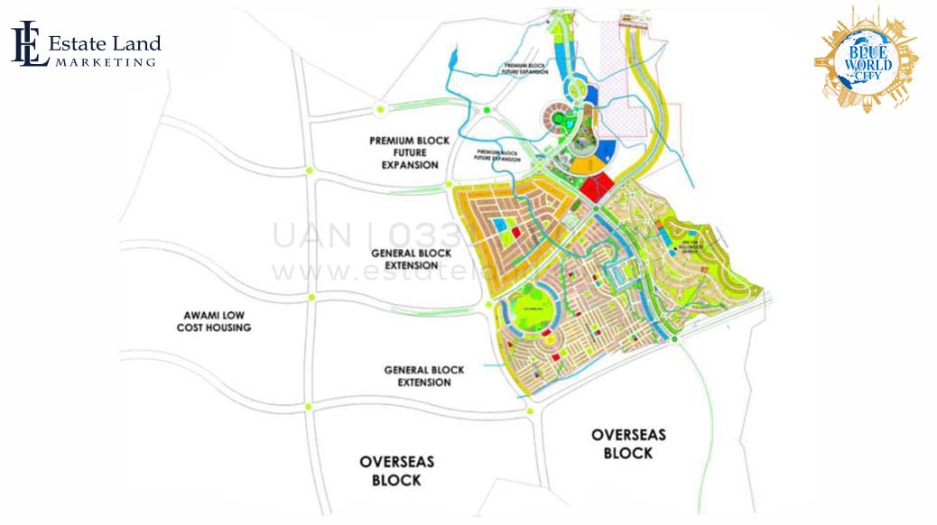Blue World City master plan designed by estate land marketing