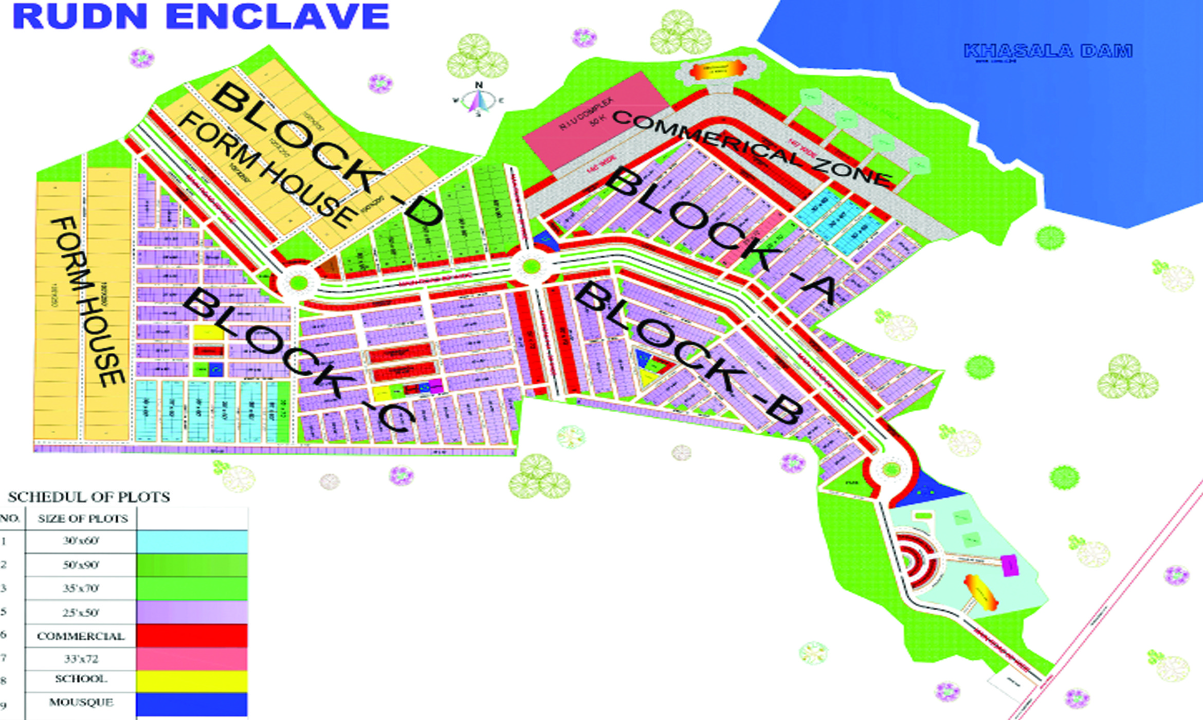 master plan of rudn enclave rawalpindi