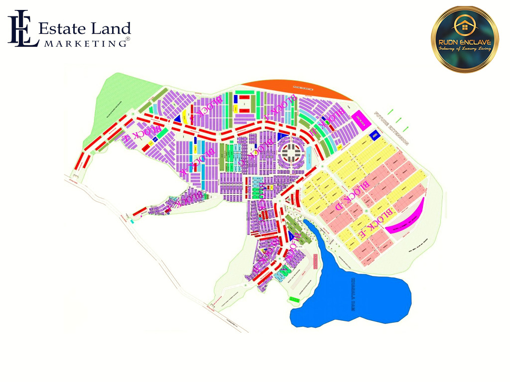 master plan of rudn enclave rawalpindi