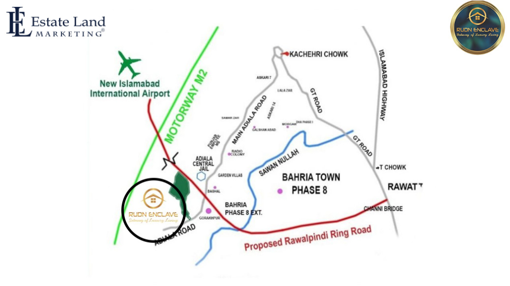 rudn enclave rawalpindi location map