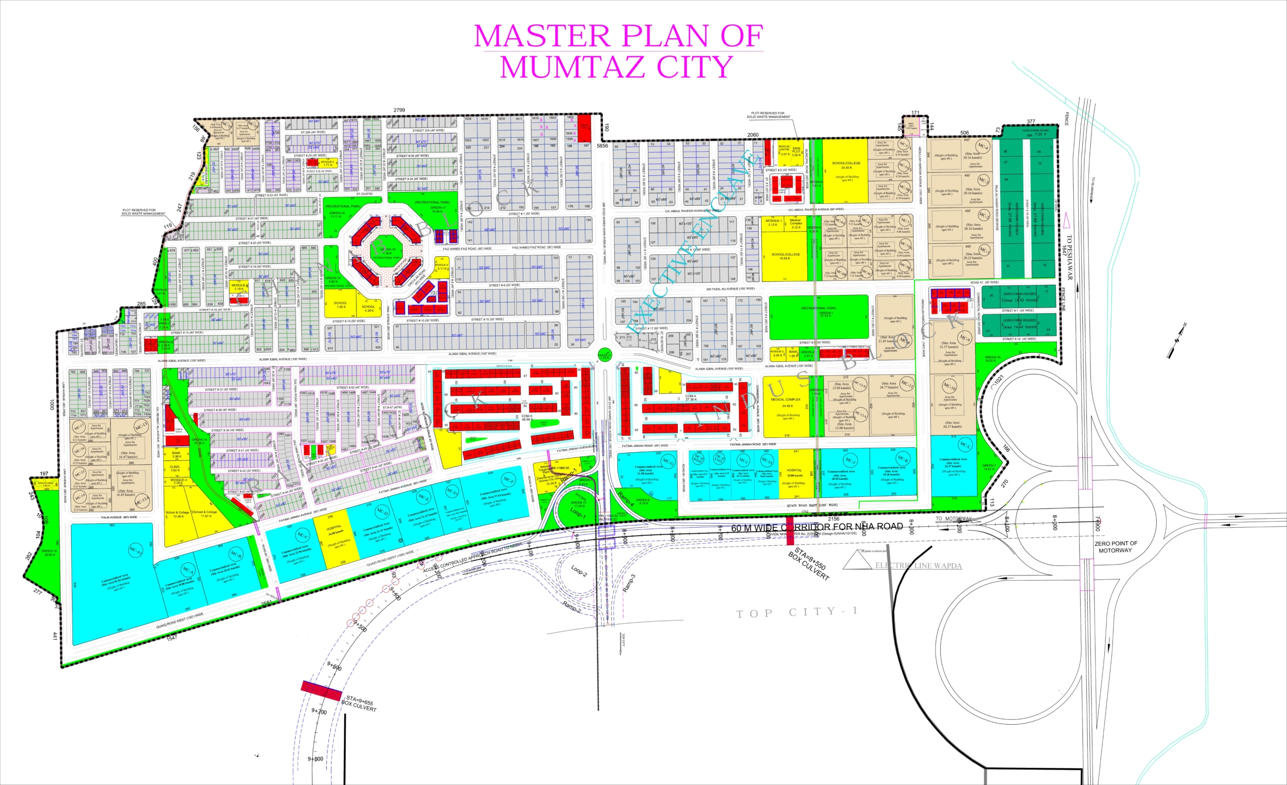 master plan of mumtaz city