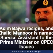 Asim Bajwa resigns, and Khalid Mansoor is named Special Assistant to the Prime Minister on CPEC Issues