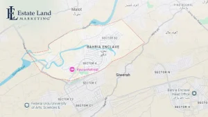 Bahria Enclave Location Map image