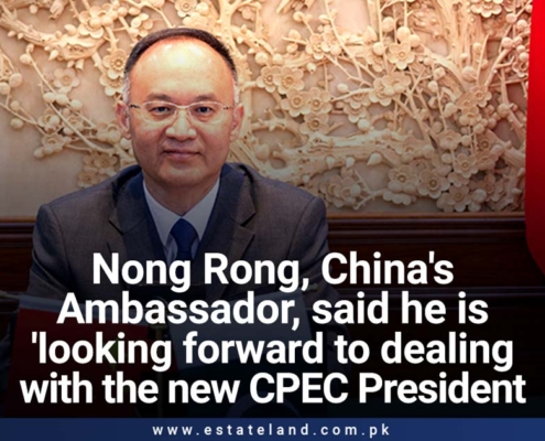Nong Rong, China's ambassador, said he is 'looking forward to dealing with the new CPEC President