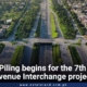Piling begins for the 7th Avenue Interchange project in Islamabad by CDA