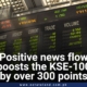 Positive news flow boosts the KSE-100 by over 300 points