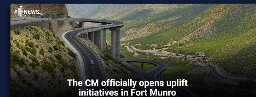 The CM officially opens uplift initiatives in Fort Munro