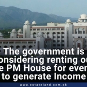 The government is considering renting out the PM House for events to generate income
