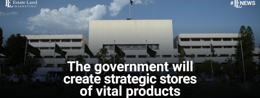 The government will create strategic stores of vital products
