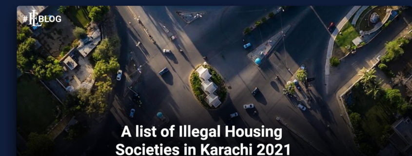A List of Illegal Housing Societies in Karachi in 2021