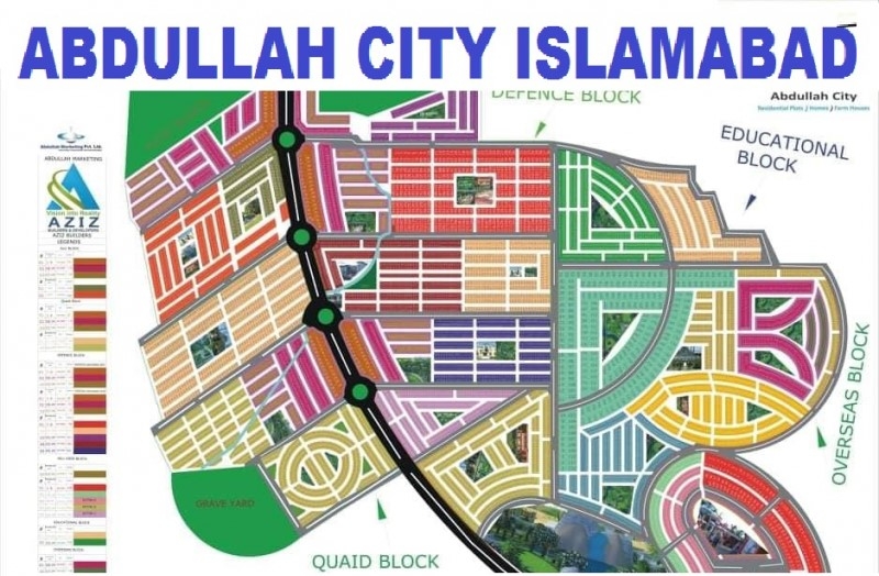 master plan of Abdullah city Islamabad