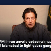 PM Imran unveils cadastral map of Islamabad to fight qabza gangs
