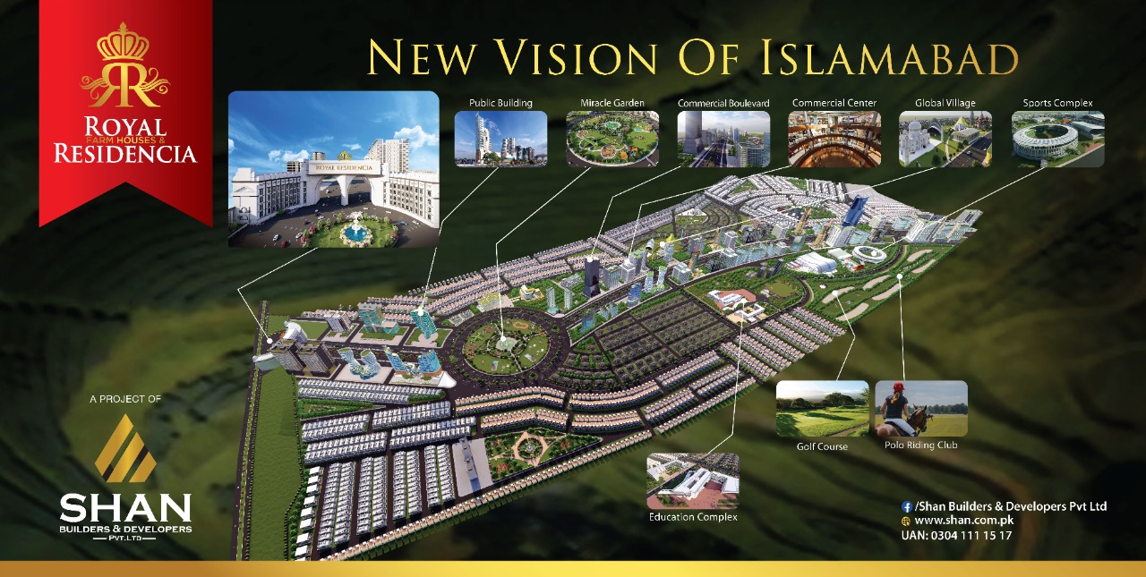 master plan of royal residencia Islamabad