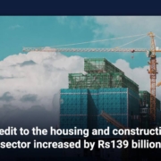 Credit to the housing and construction sector increased by Rs139 billion