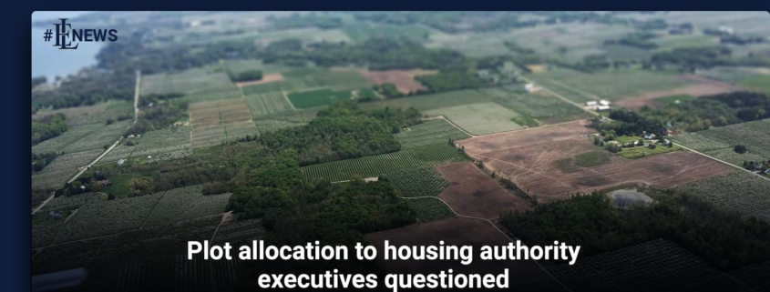 Plot allocation to housing authority executives questioned