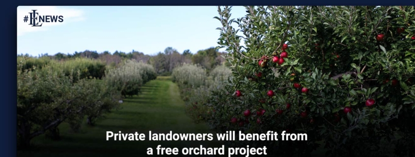 Private landowners will benefit from a free orchard project