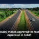 Rs380 million approved for road expansion in Kohat
