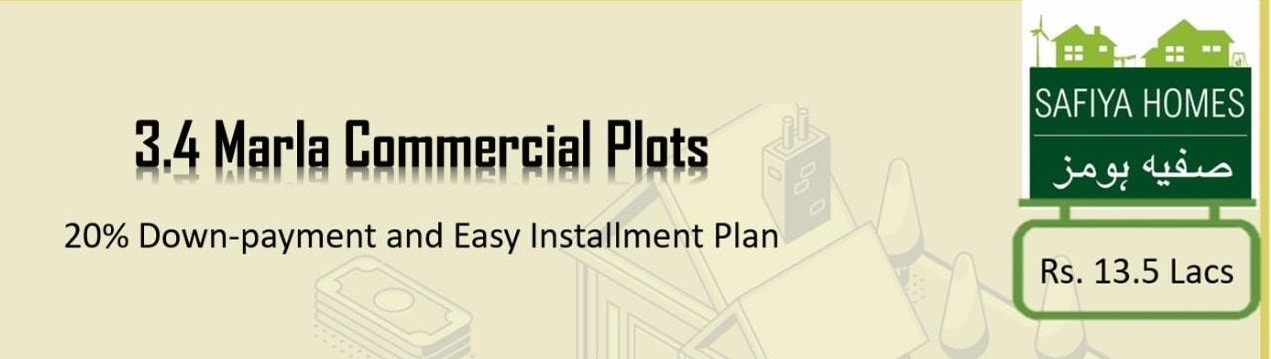 commercial plot payment plan in Sofia homes peshawar