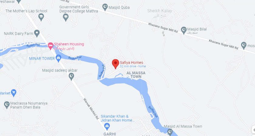 Sofia homes peshawar location map