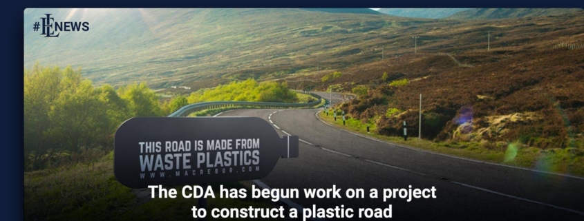 The CDA has begun work on a project to construct a plastic road