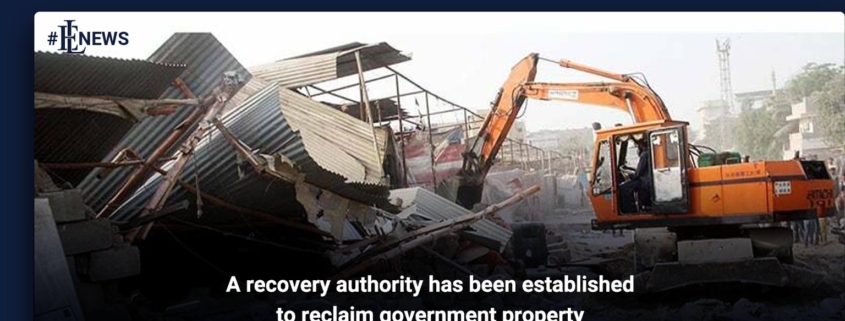 A recovery authority has been established to reclaim government property