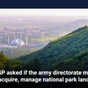 AGP asked if the army directorate may acquire, manage national park land