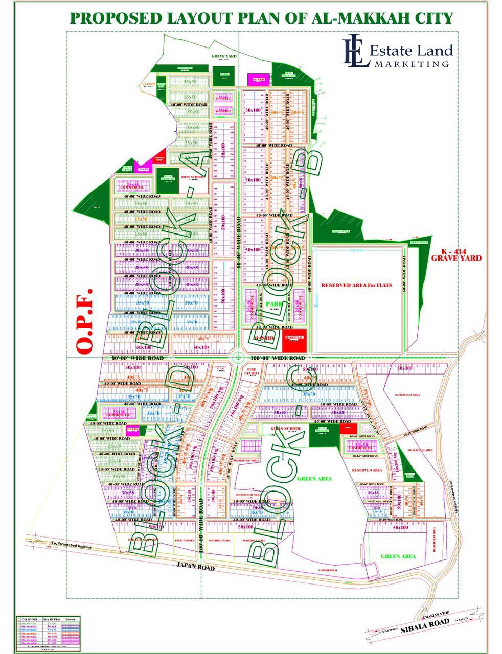 Al Makkah city Islamabad master plan