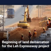 Beginning of land demarcation for the Leh Expressway project