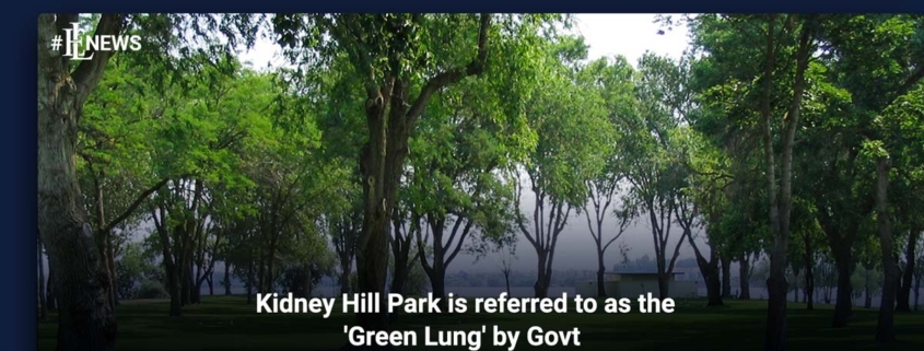 Kidney Hill Park is referred to as the 'Green Lung' by Govt