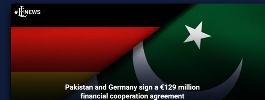Pakistan and Germany sign a €129 million financial cooperation agreement