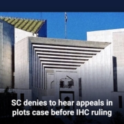 SC denies to hear appeals in plots case before IHC ruling