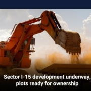 Sector I-15 development underway, plots ready for ownership