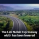The Leh Nullah Expressway's width has been lowered