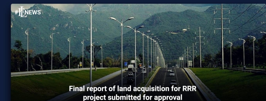 Final report of land acquisition for RRR project submitted for approval