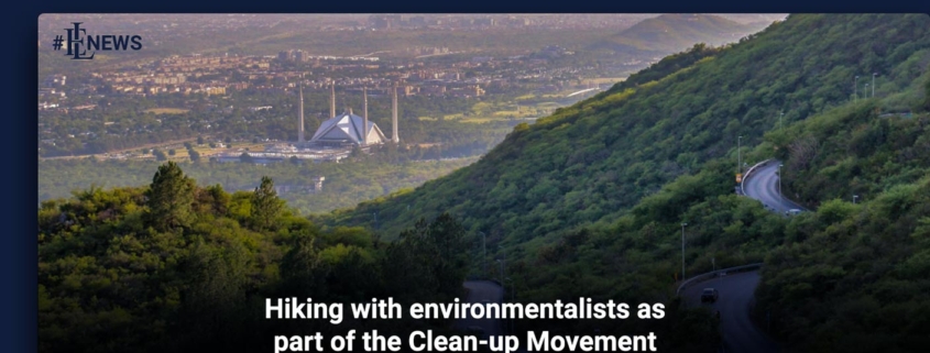 Hiking with environmentalists as part of the Clean-up Movement