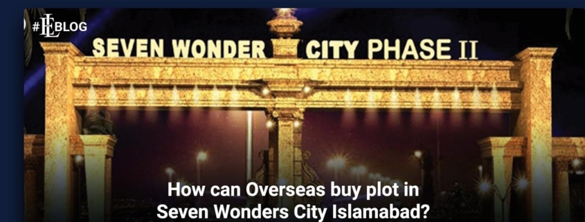 how can overseas buy a plot in 7 wonders city islamabad
