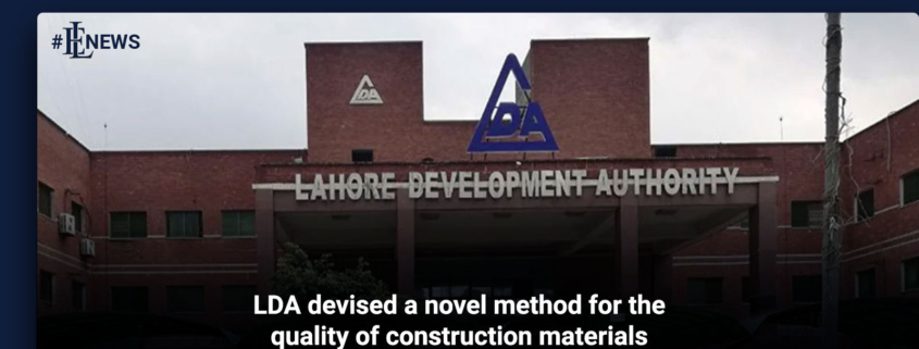 LDA devised a novel method for the quality of construction materials