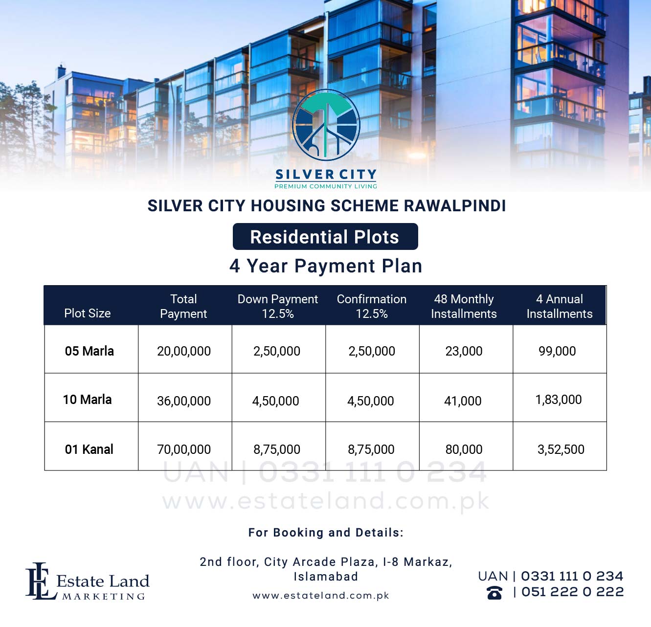 Silver City islamabad plot prices and payment plan 2021