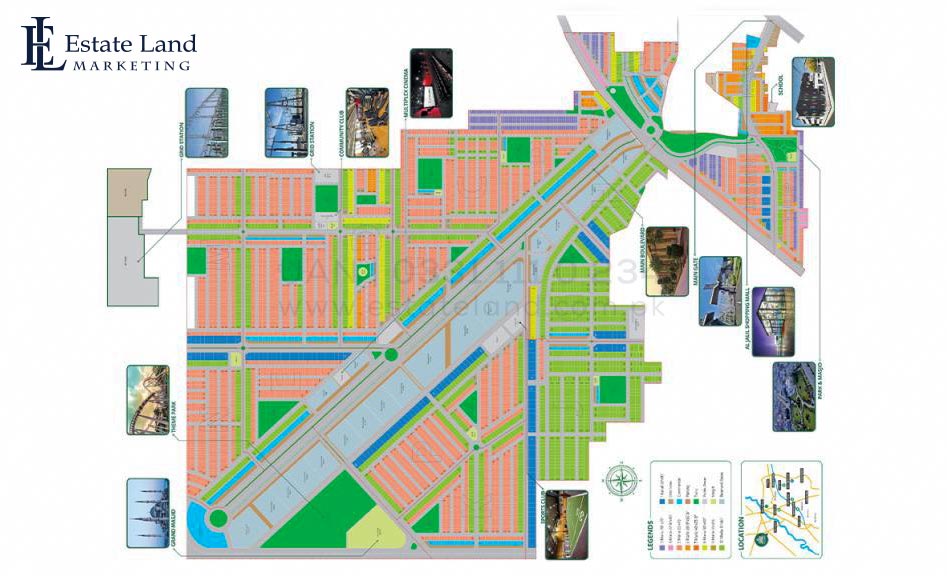 master plan of Al Jalil Garden housing scheme