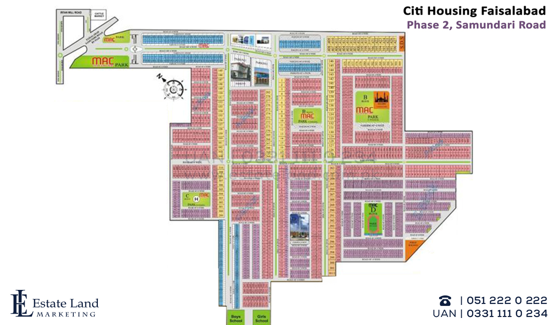 Citi Housing society faislabad phase 2 master plan