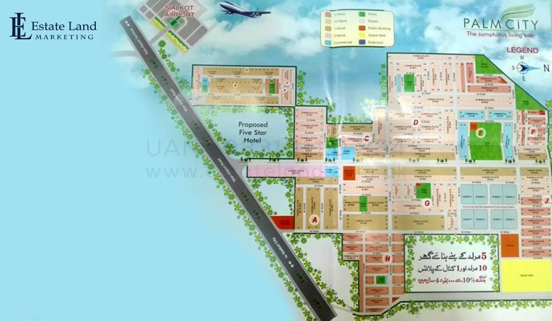 Palm City Sialkot master plan