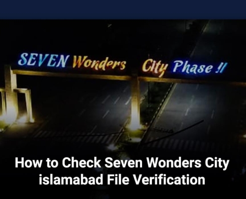 How to Check Seven Wonders City Islamabad File Verification