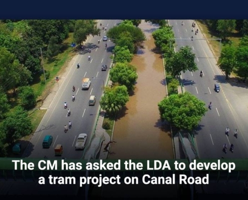 The CM has asked the LDA to develop a tram project on Canal Road