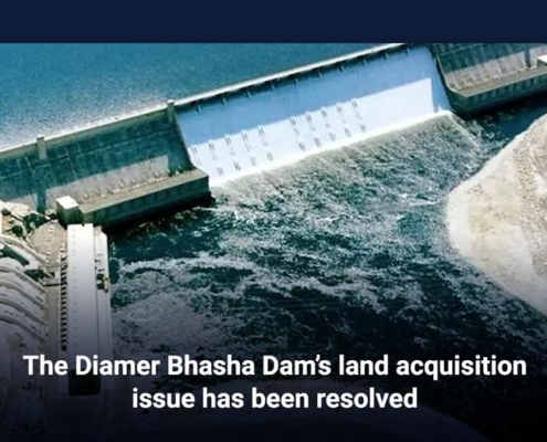 The Diamer Bhasha Dam's land acquisition issue has been resolved