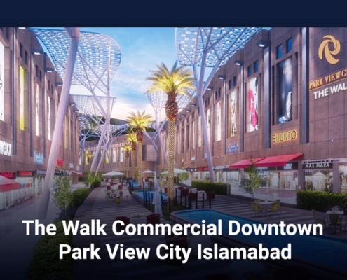 The Walk Commercial Downtown Park View City Islamabad