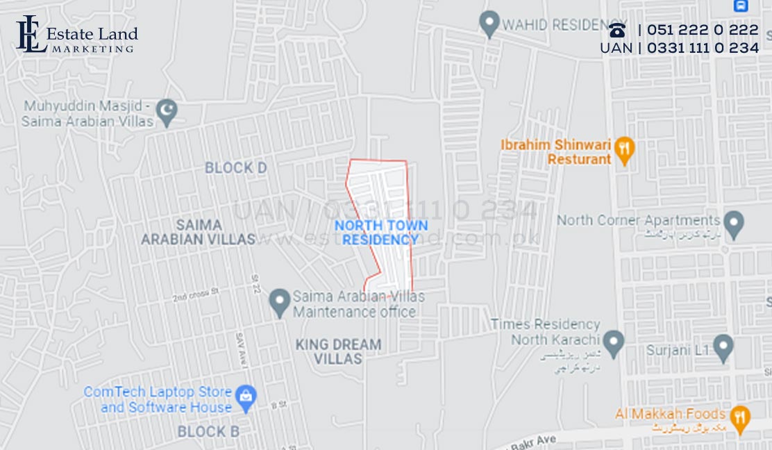 North Town Residency Location