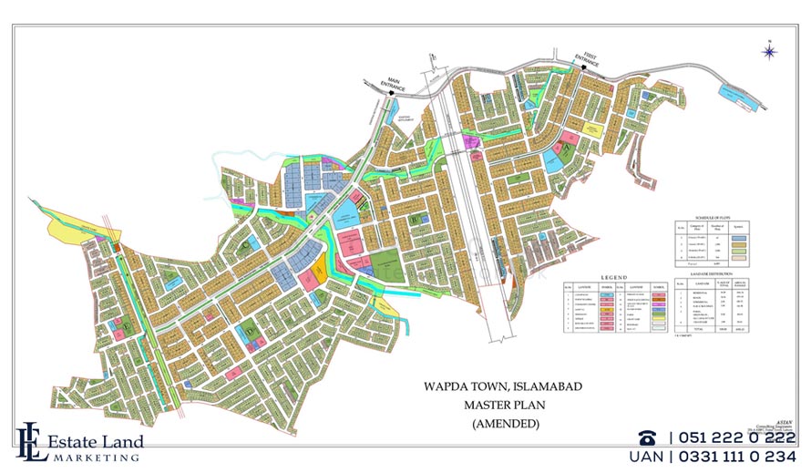 Wapda town Islamabad Masterplan