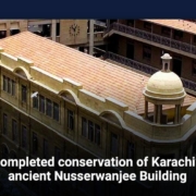Completed conservation of Karachi's ancient Nusserwanjee Building
