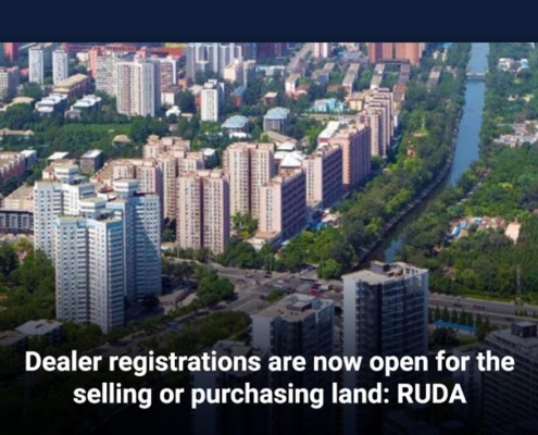 Dealer registrations are now open for the selling or purchasing land: RUDA