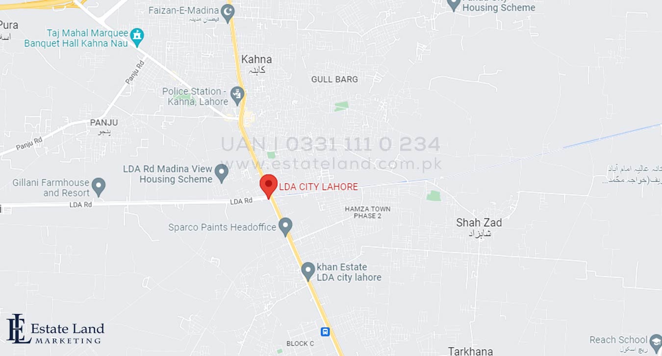 LDA City Lahore location